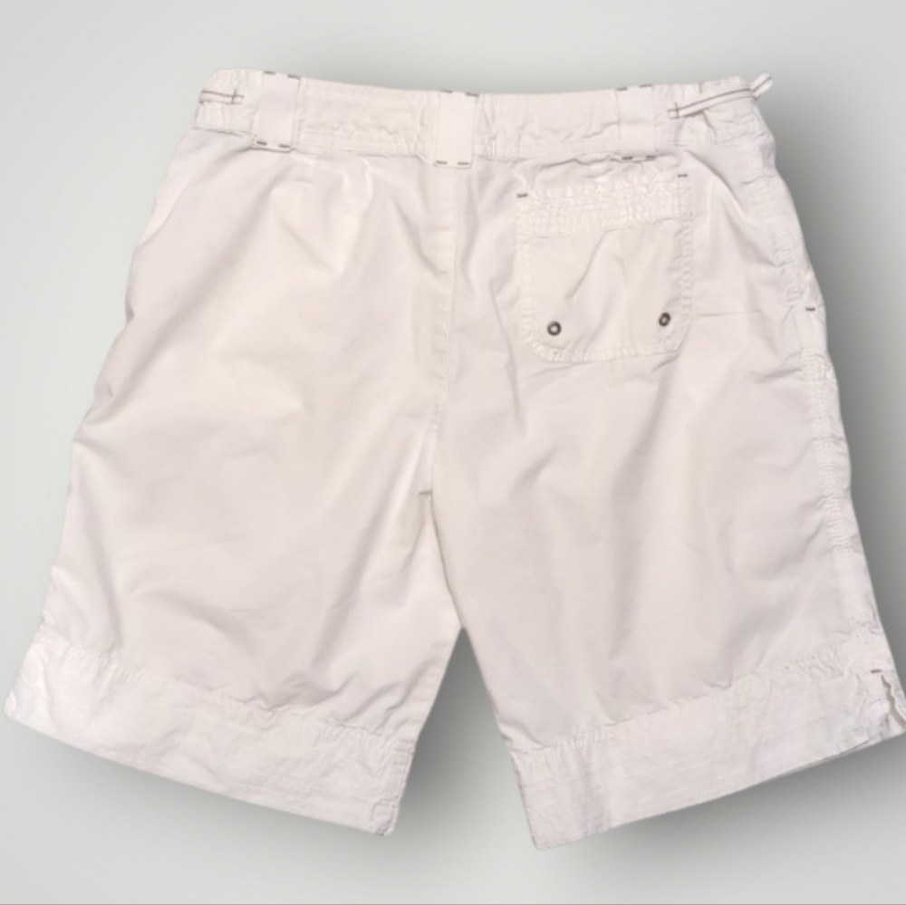 Nautica Beach Women's White Anchor Shorts – Size 6 (100% Cotton) - Picture 2 of 6